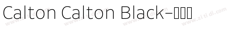 Calton Calton Black字体转换